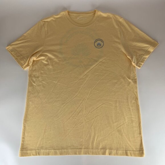 Travis Mathew Golf Yellow Always On Vacation Short Sleeve Crewneck Shirt Mens XL - Picture 3 of 5